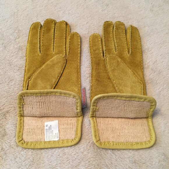 JORDACHE suede gloves size 6.5 - Picture 4 of 10